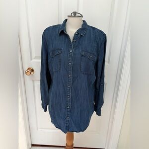 Talbots Blue Button Down Shirt